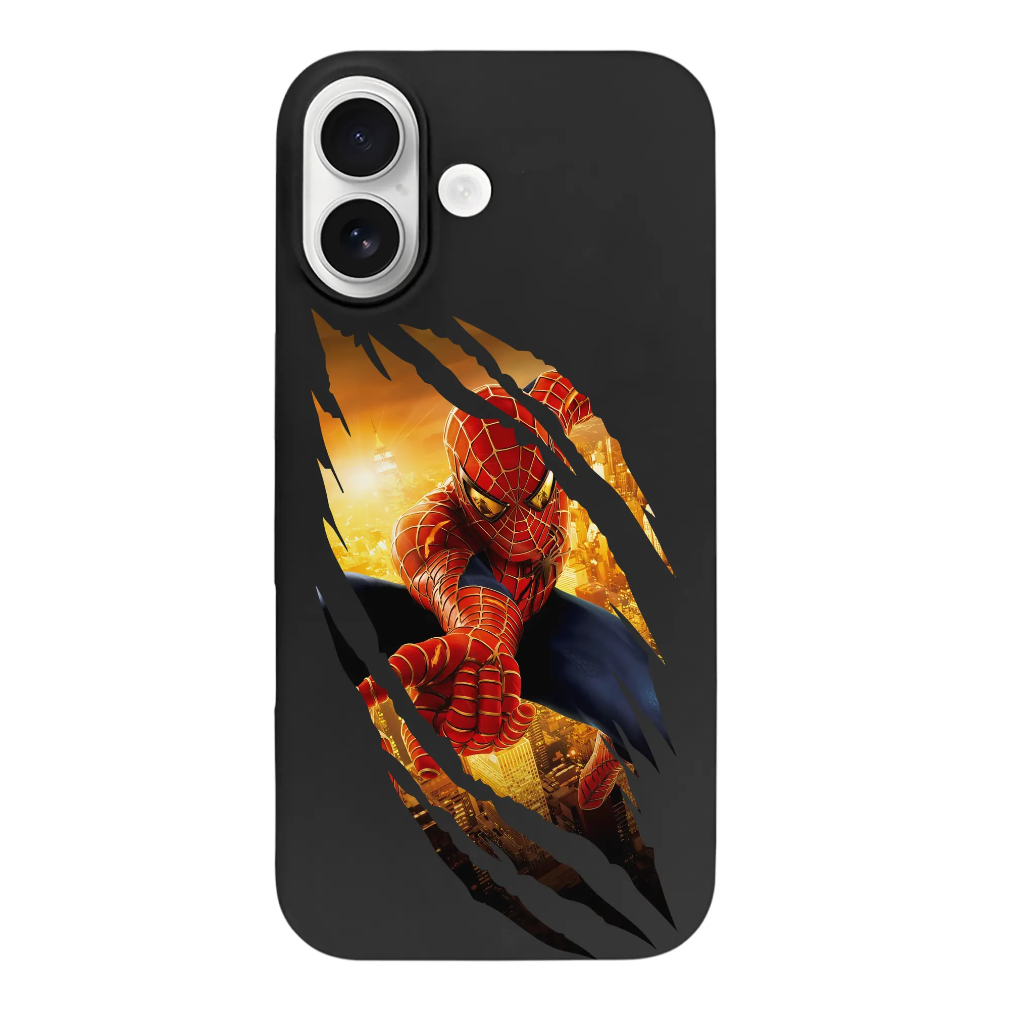 アベンジャーズ (Avenjāzu) グッズ スパイダーマン（Spider-Man） - iPhone 17 シリーズ シリコンケース 薄型 耐衝撃 指紋防止 ソフトタッチカバー 精密フィット 傷防止 保護ケース iPhone 17/17 Air/17 Pro/17 Pro Max 対応